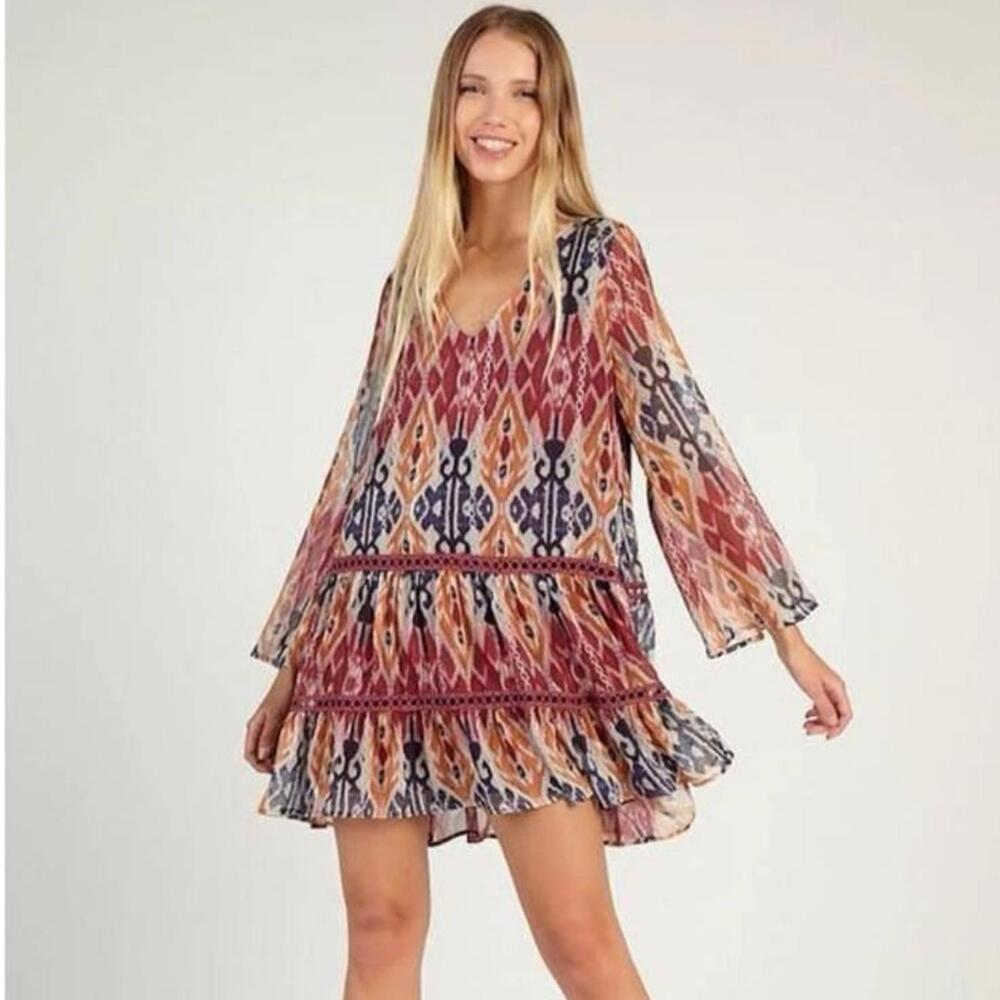 Sadie & Sage Multicolor Mini Dress Small‎